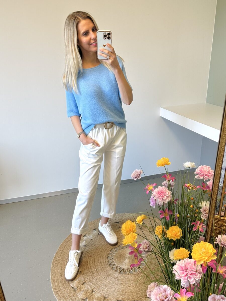 De perfecte basic (zonder wol!!) Lichtblauw